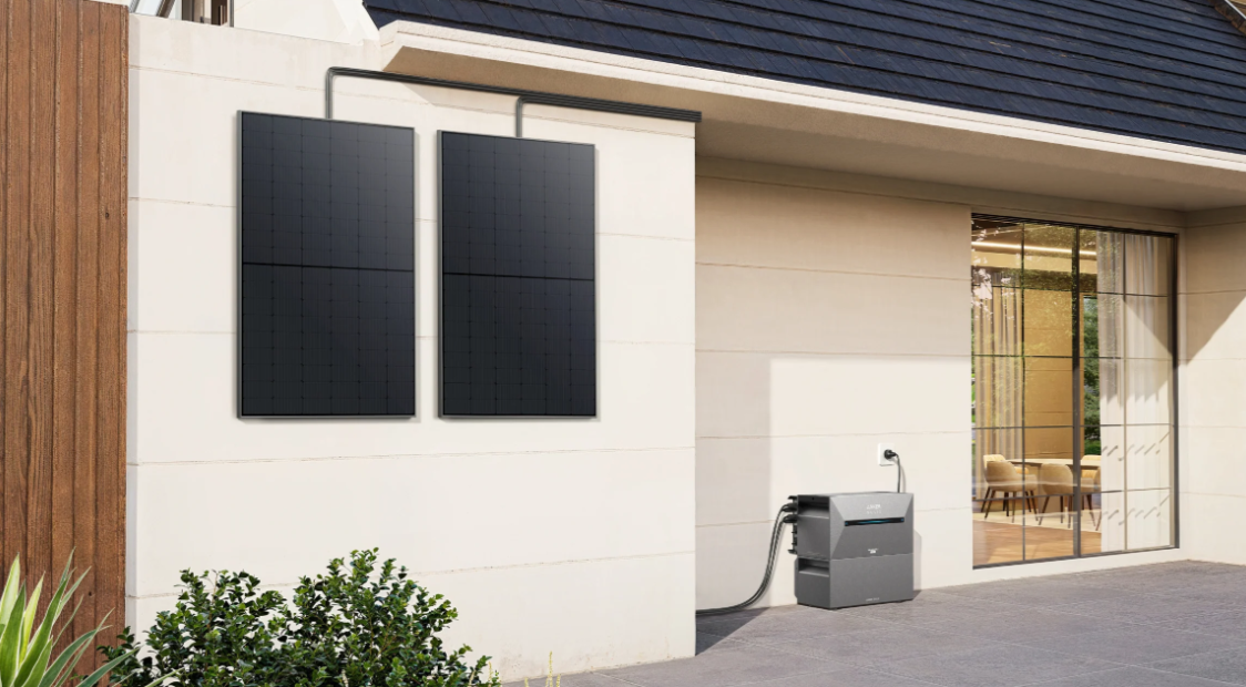 Pannelli solari su parete