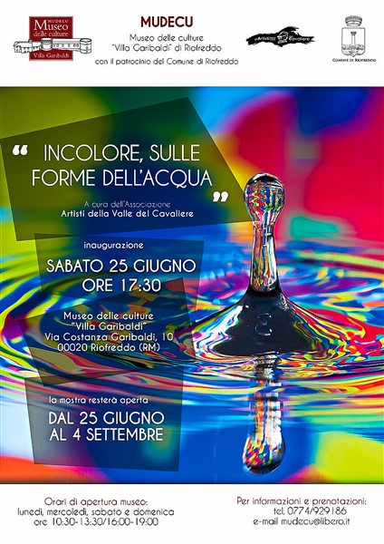 Mostra, Incolore sulle forme dell