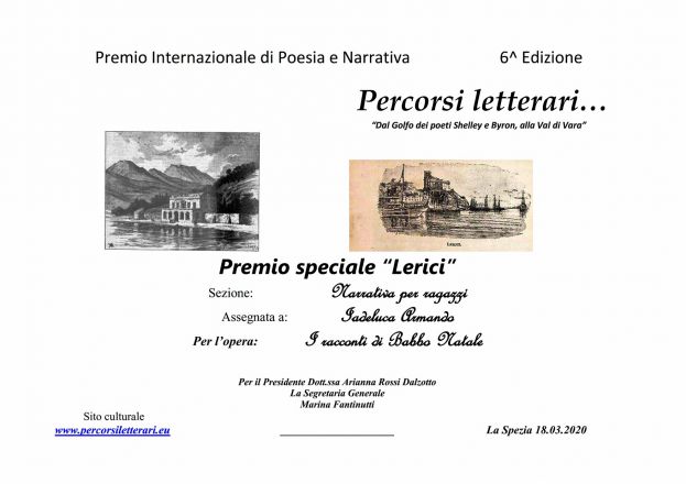 Pergamena Premio Speciale Lerici