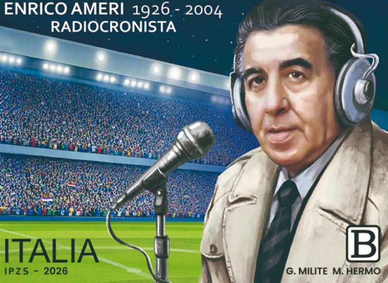 FRANCOBOLLO ENRICO AMERI