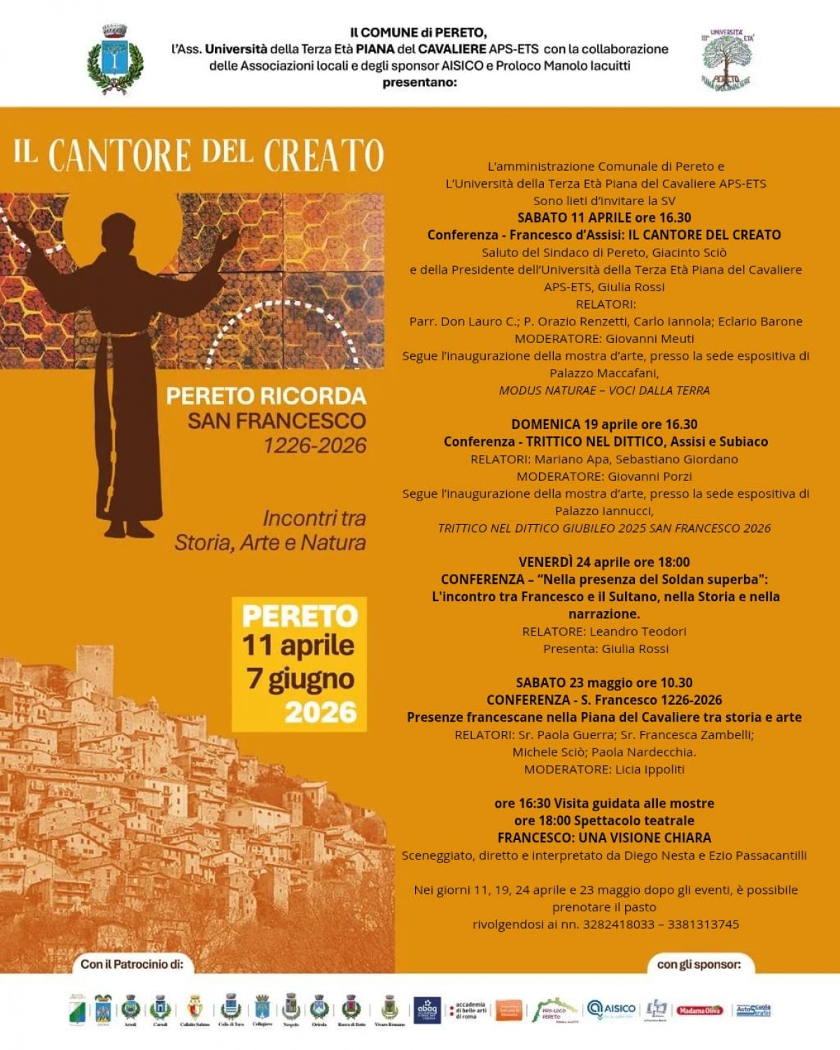 UNIVERSITA&rsquo; DELLA TERZA ETA&rsquo; &ldquo;PIANA DEL CAVALIERE&rdquo; APS-ETS &ndash; INVITO ALLA CERIMONIA DI INAUGURAZIONE DEGLI EVENTI