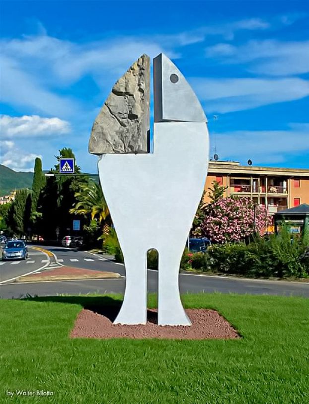 La nuova scultura di Bacci, ph Walter Bilotta