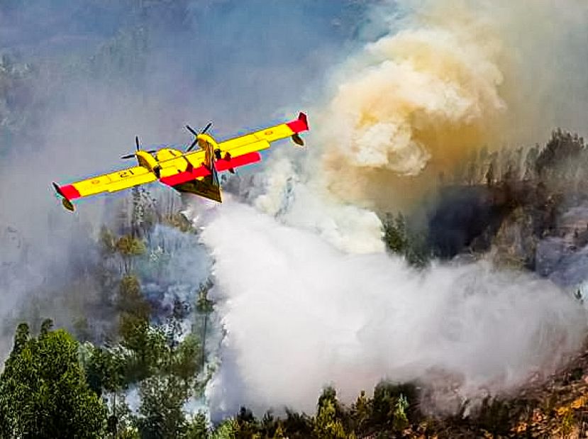 Canadair in azione