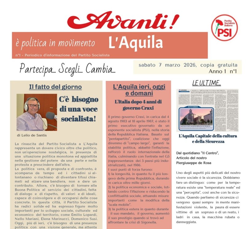 AVANTI L&rsquo;AQUILA