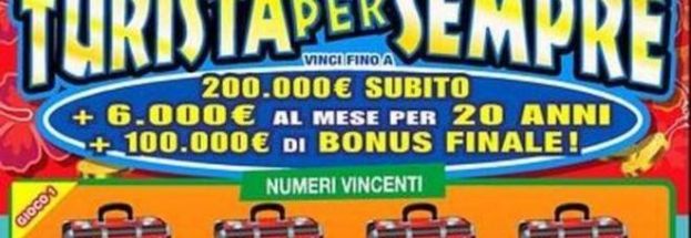 A ROMA GRATTA E VINCI TURISTA PER SEMPRE:6000 EURO AL MESE E 200MILA SUBITO