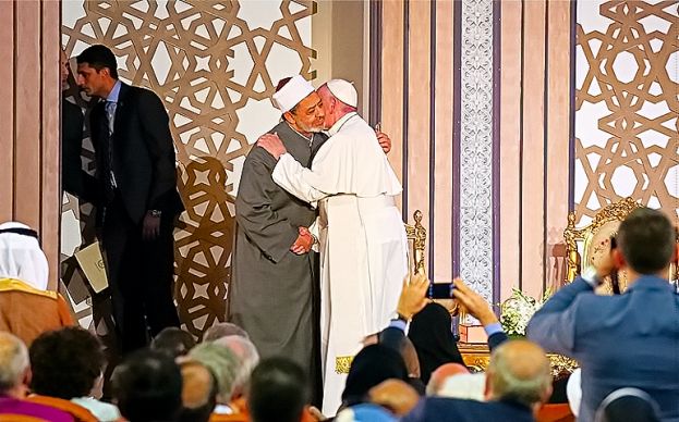 Papa Francesco con l&amp;#039;Imam Ahmed al-Tayeb