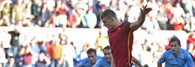 IL DERBY VA ALLA ROMA:2-0 GIALLOROSSO,SEGNANO DZEKO(RIGORE) GERVINHO