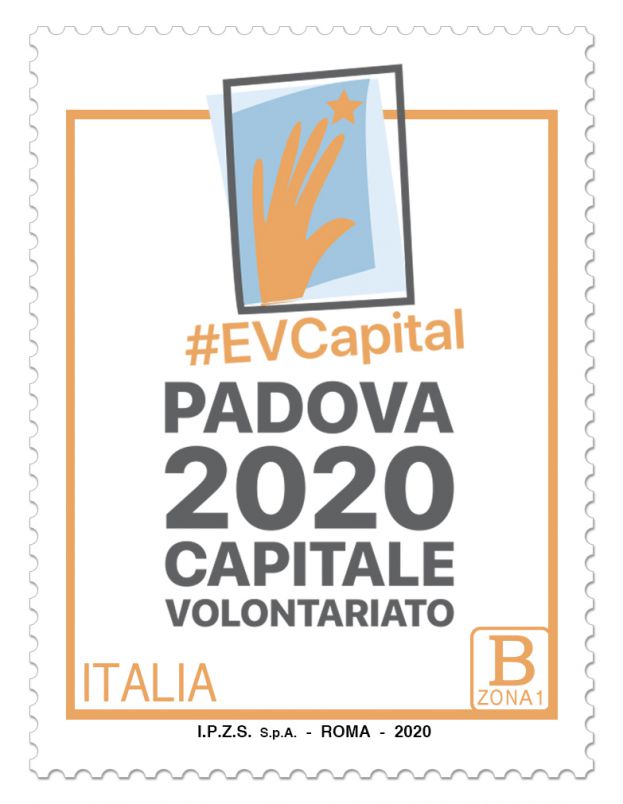 Francobollo Padova Capitale Europea del volontariato