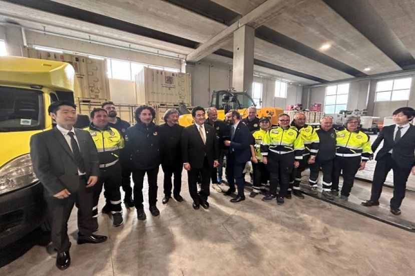 Incontro del Ministro Giapponese con la protezione civile