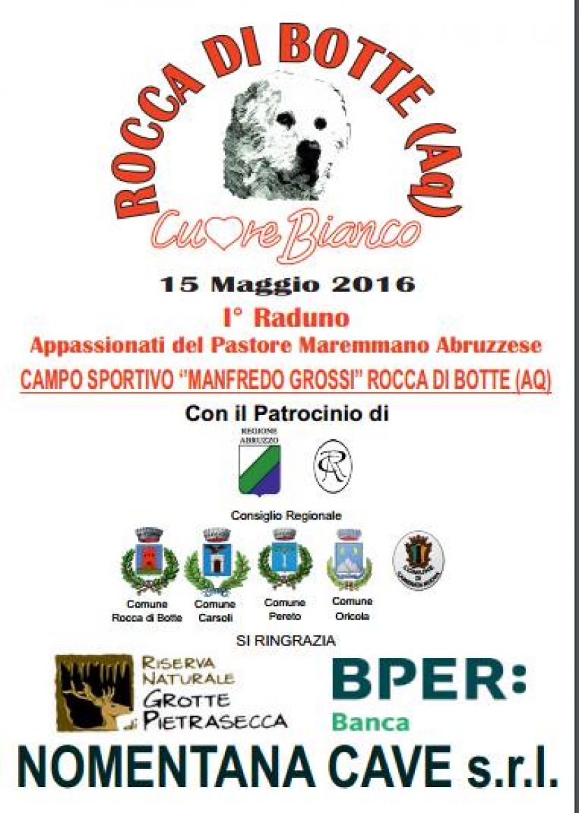 &amp;quot;CUORE BIANCO&amp;quot; A ROCCA DI BOTTE: MANCA VERAMENTE POCO AL 1&deg; RADUNO DEL PASTORE MAREMMANO ABRUZZESE