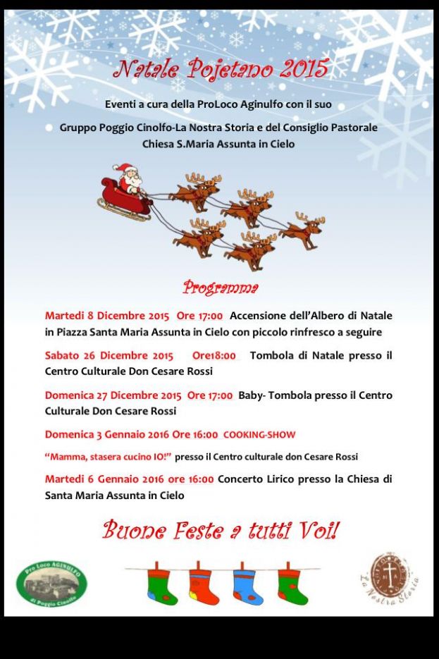 POGGIO CINOLFO,&amp;quot;NATALE POJETANO 2015&amp;quot;