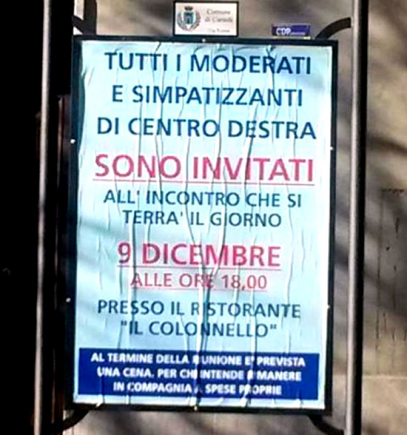 MODERATI E CENTRODESTRA CHIAMATI A RACCOLTA A CARSOLI:INCONTRO DI PIANIFICAZIONE