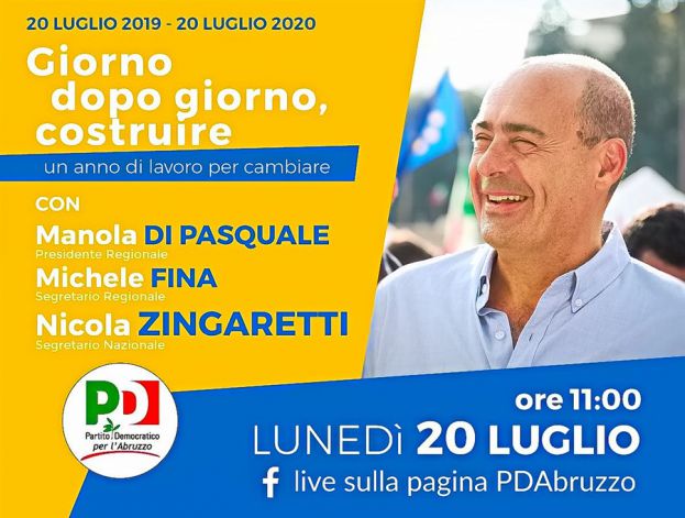 Il Segretario del Pd Zingaretti
