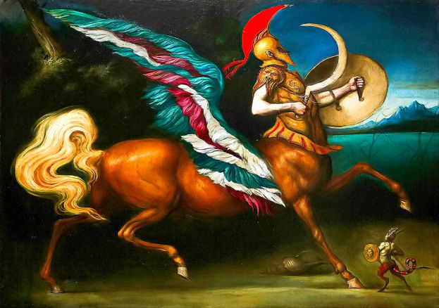 Giovanni Tommasi Ferroni, Terzo figlio di Medusa, 2010, olio su tela