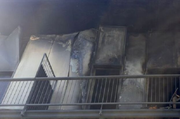 Abitazioni in fiamme