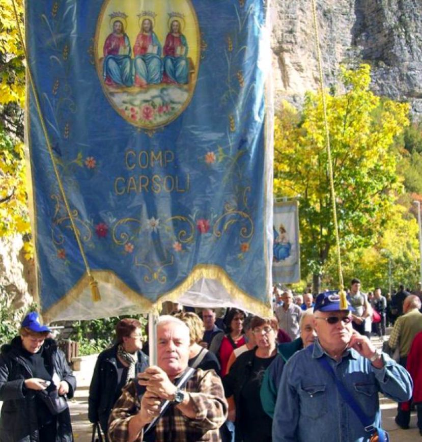 CARSOLI, RIENTRATI IN PAESE I PELLEGRINI-DEVOTI DAL SANTUARIO DELLA SS TRINITA&amp;#039;