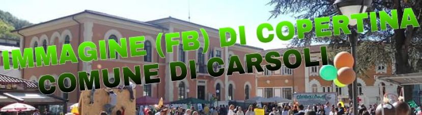 QUESTIONE DI TRASPARENZA:L&amp;#039;IMMAGINE DEL COMUNE DI CARSOLI SU FACEBOOK