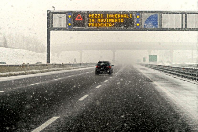 ATTESA NEVE SU A24 E A25