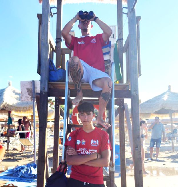 Enrico Bissanti e Antonio D&amp;#039;Angelo bagnini Angeli del Mare Rescue Italy