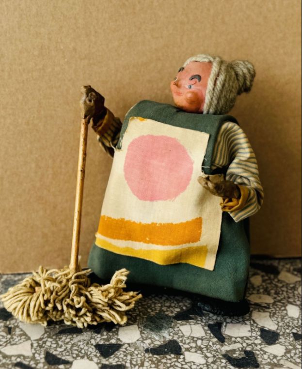 MARINELLA PIRELLI Palonca per il film &ldquo;Pinca e Palonca&rdquo;, 1963-1964, creta, plastilina, panno di lana e filo di ferro