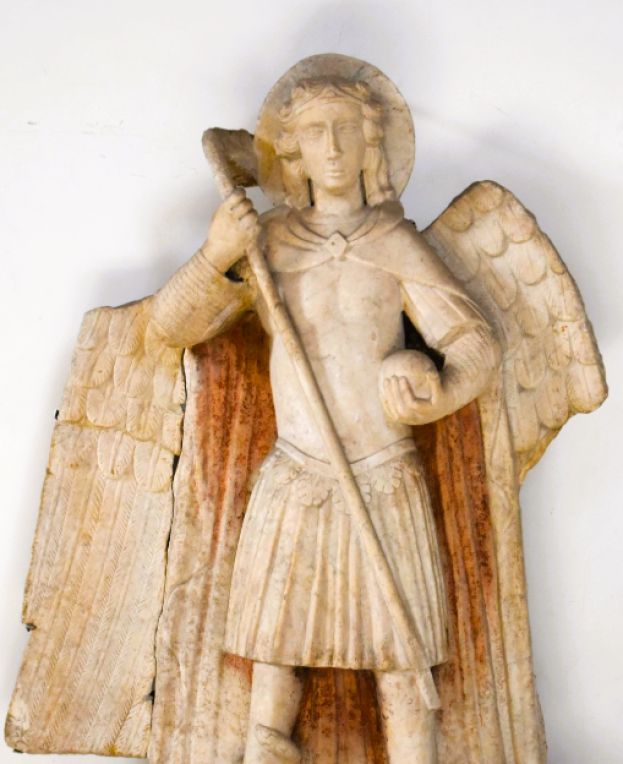 Statua di San Michele Arcangelo (&copy; Azienda Ospedaliera San Giovanni Addolorata, Roma