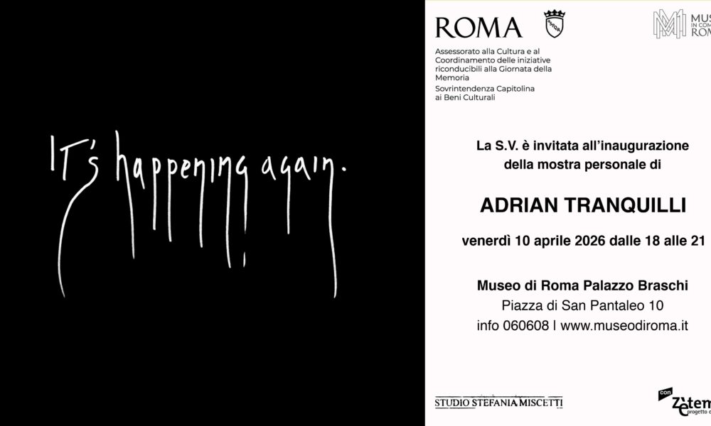 Adrian Tranquilli Its Happening Again invito