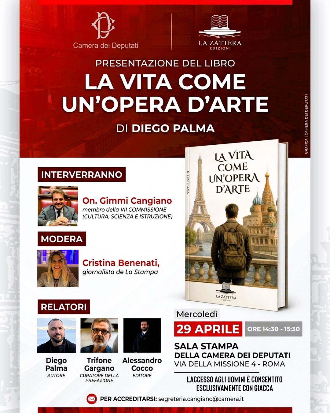 Locandina presentazione libro alla Camera dei Deputati