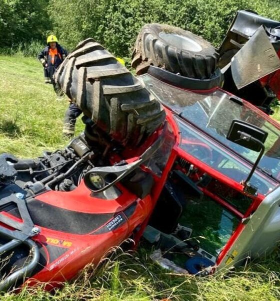 Trattore ribaltato nel campo San Lorenzo di Sebato 15 giugno 2 1