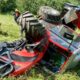 Trattore ribaltato nel campo San Lorenzo di Sebato 15 giugno 2
