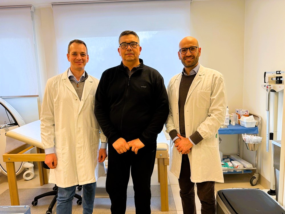 da sx F. Caporlingua il paziente A. Caporlingua LD