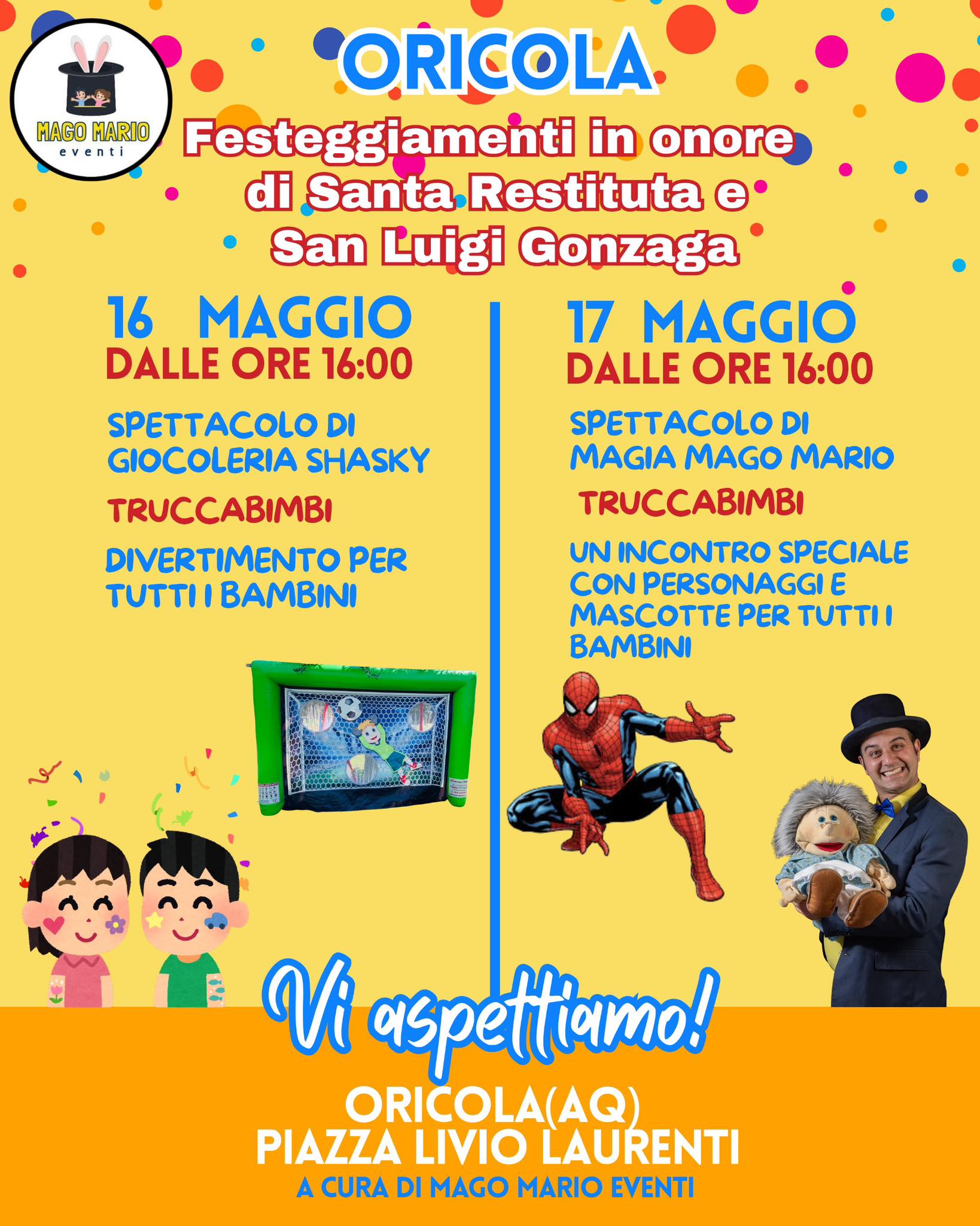 ORICOLA SI VESTE A FESTA: TRA FEDE E TRADIZIONE, TORNANO LE CELEBRAZIONI PER SANTA RESTITUTA E SAN LUIGI GONZAGA