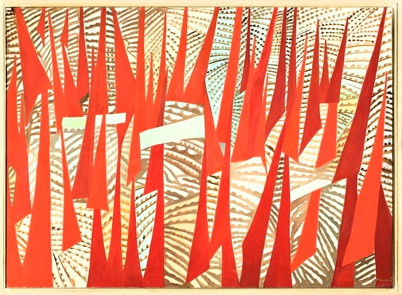 9. Giulio Turcato Comizio 1949 1950 Olio su tela 825 x 606