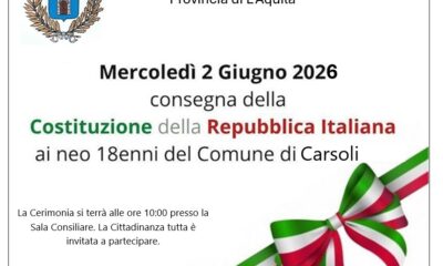 Consegna Costituzione 18 enni
