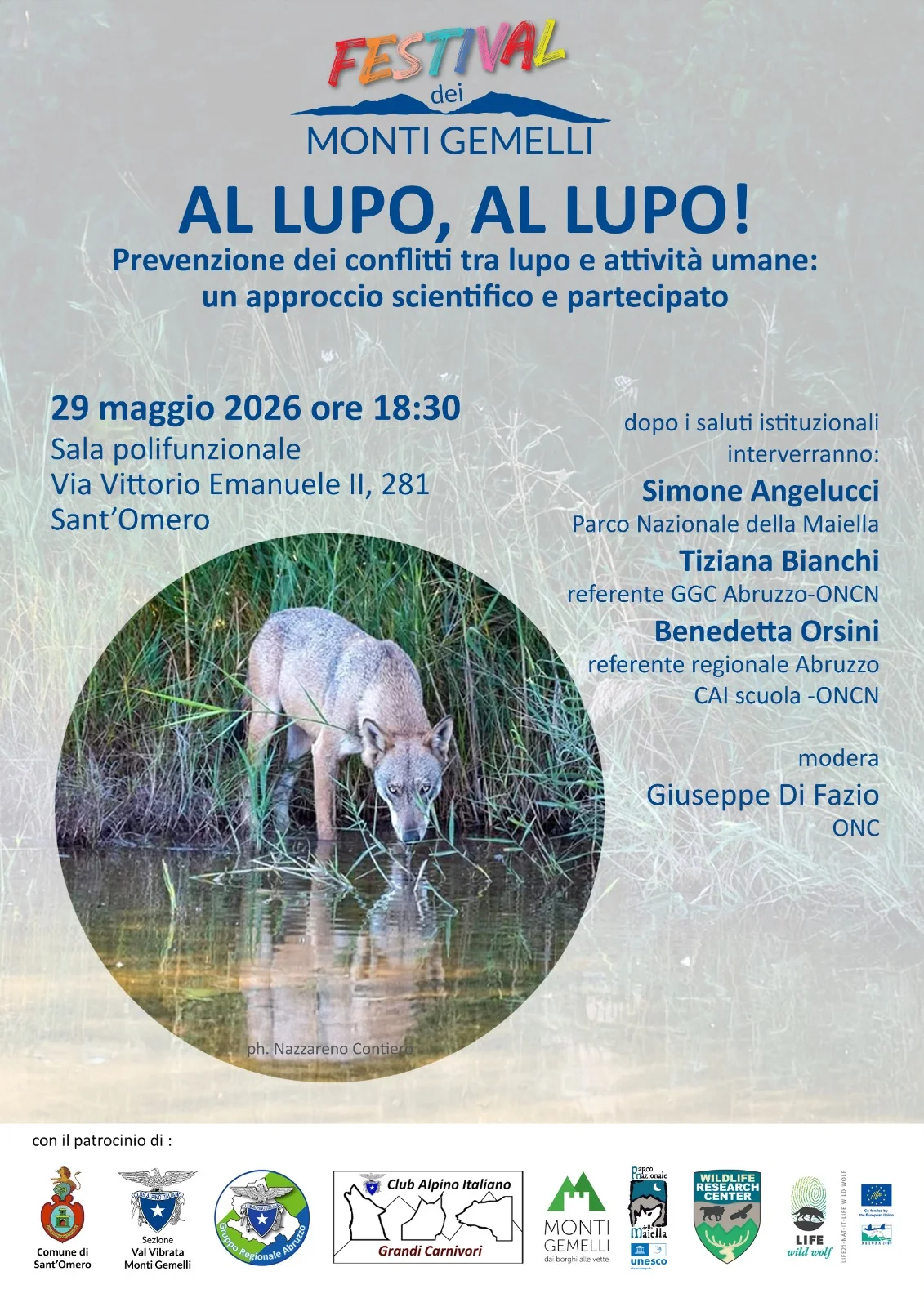 LUPO E TERRITORIO: IL CONVEGNO DI SANT’OMERO PER PREVENIRE CONFLITTI E VALORIZZARE LA NATURA