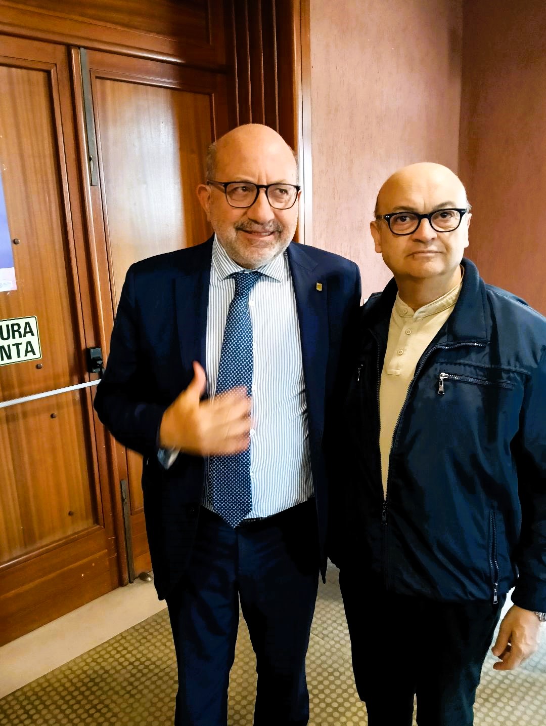 Cosimo LATRONICO Assessore Regione Basilicata Sanita Pino GIORDANO Segretario Provinciale UGL Matera