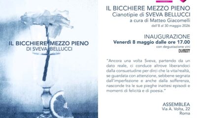 Locandina Inaugurazione Il bicchiere mezzo pieno Sveva Bellucci