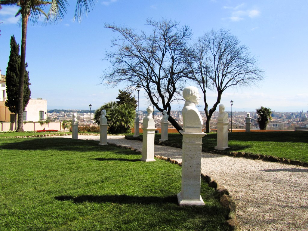 Passeggiata del Gianicolo scorcio del giardino c Sovrintendenza Capitolina ai Beni Culturali