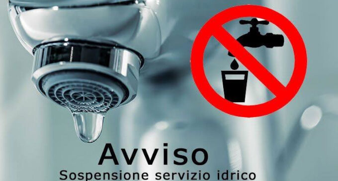 INTERRUZIONE IDRICA LUNEDÌ 4 MAGGIO: DISAGI PREVISTI NELLE ZONE SERVITE DALL'ACQUEDOTTO LIRI-VERRECCHIE