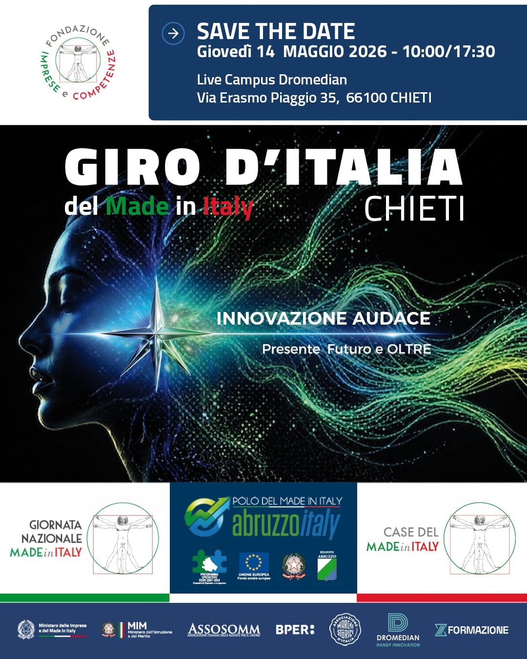 locandina giro ditalia del made in italy