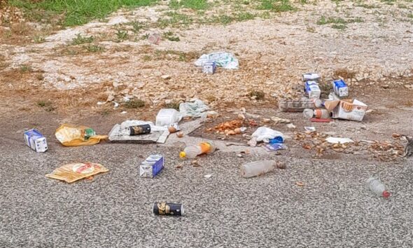 Rifiuti in località Golfarolo Carsoli