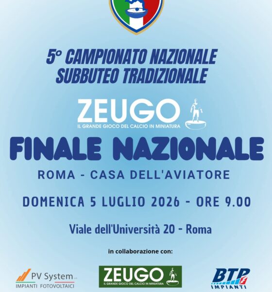 Il subbuteo tradizionale torna protagonista nella capitale con il campionato nazionale monomarca Zeugo
