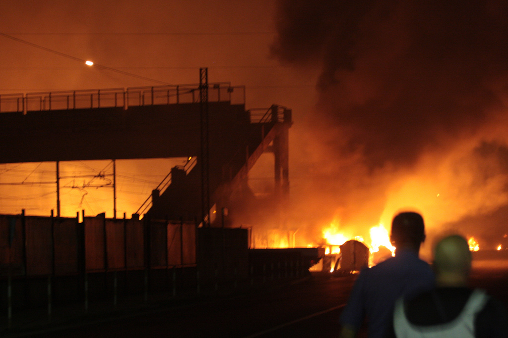 Viareggio, esplosione treno
