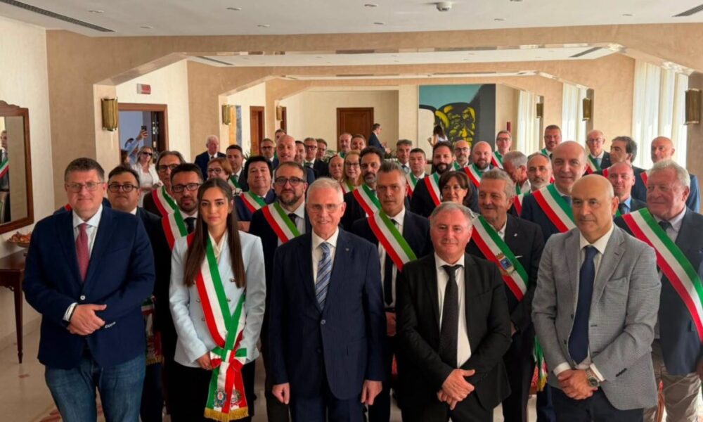 i sindaci neoeletti in prefettura a L'Aquila