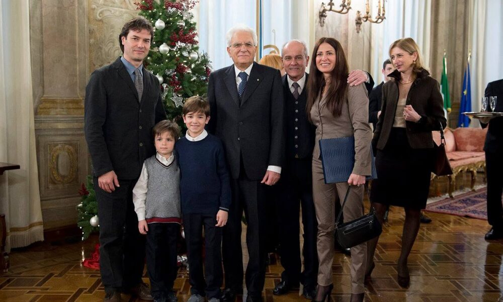 José Maria Sciutto con sua figlia Virginia e famiglia ricevuti dal Presidente della Repubblica