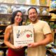 Francesco e Tania, ceramica Pacon, tra gli artisti che hanno contribuito al parco d'arte