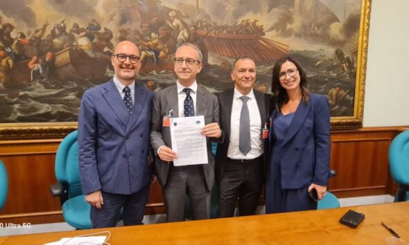 Giuseppe Miceli (SIRIP), Francesco Casale ()Unicam), Achille Ducoli (SIRIP) e Serena Ranieri (SIRIP)
