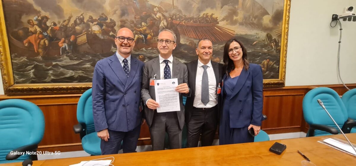 Giuseppe Miceli (SIRIP), Francesco Casale ()Unicam), Achille Ducoli (SIRIP) e Serena Ranieri (SIRIP)