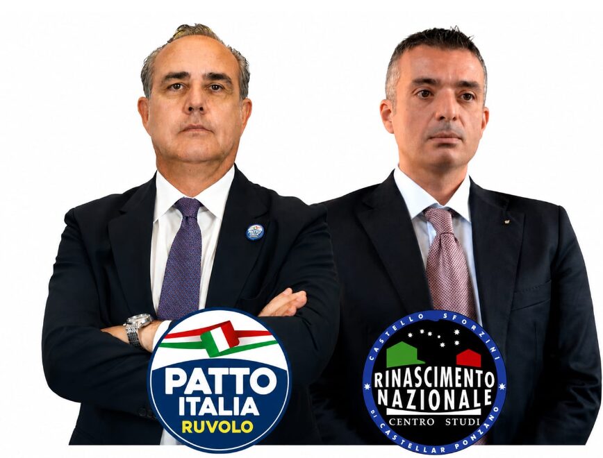 Stefano Ruvolo Presidente Confimprenditori e Fondatore Patto Italia Luca Sforzini Presidente Centro Studi Rinascimento Nazionale – Think tank di Futuro Nazionale