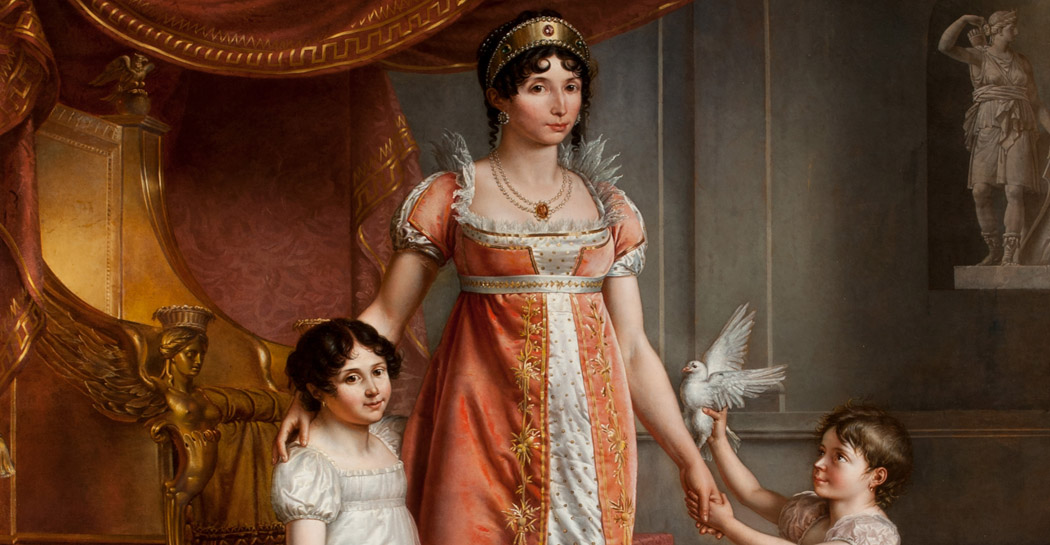 Ritratto di Giulia Clary con le figlie Jean Baptiste Wicar Reggia di Caserta 1050