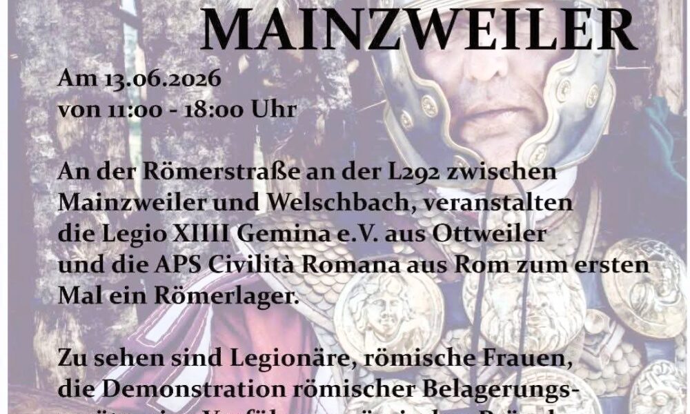 Civiltà romana verso Romerlager Mainzweiler 2026, l’associazione italiana parteciperà con nove rievocatori all’evento di ricostruzione storica